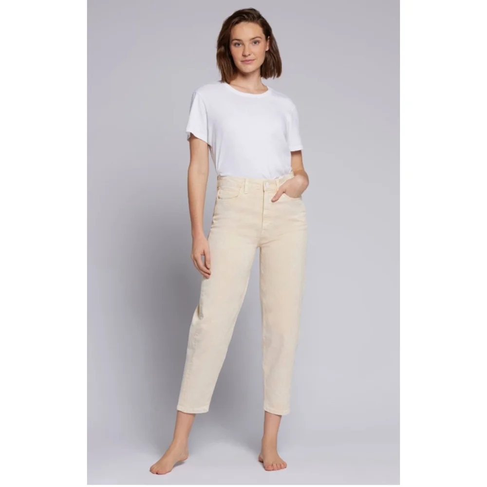 CURRENT/ELLIOTT NWT womens vanilla colored jaunt balloon leg jean - Picture 1 of 5